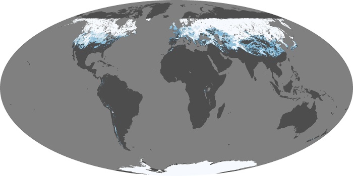 Global Map Snow Cover Image 154