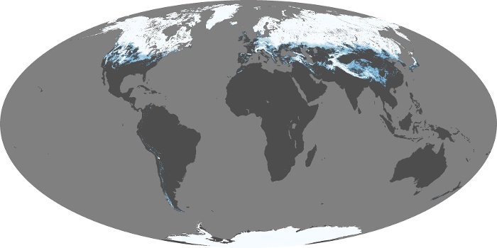 Global Map Snow Cover Image 81