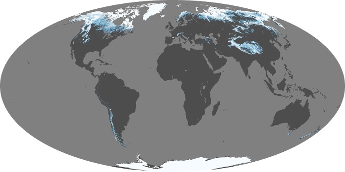 Global Map Snow Cover Image 131