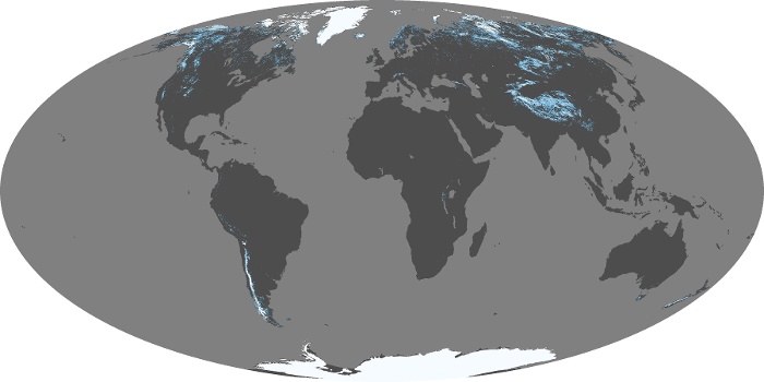 Global Map Snow Cover Image 105