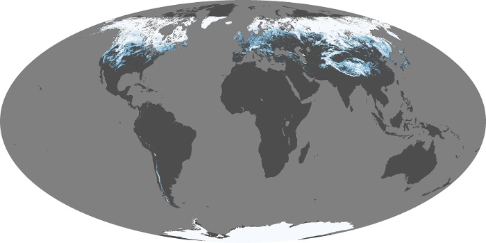 Global Map Snow Cover Image 165