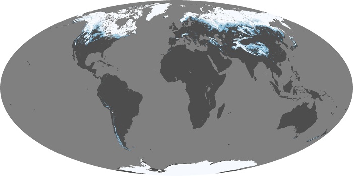 Global Map Snow Cover Image 170