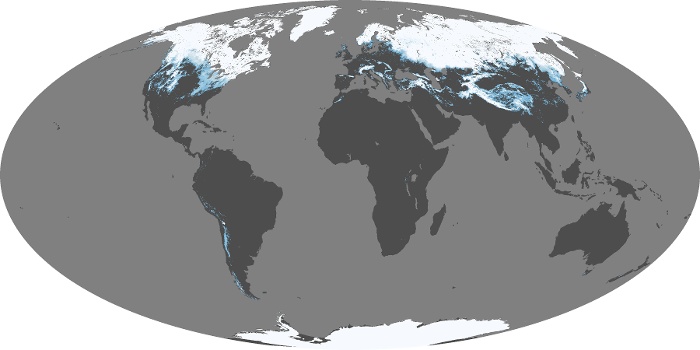 Global Map Snow Cover Image 105