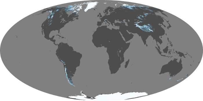 Global Map Snow Cover Image 138