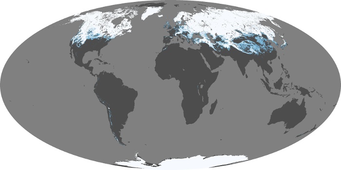 Global Map Snow Cover Image 204