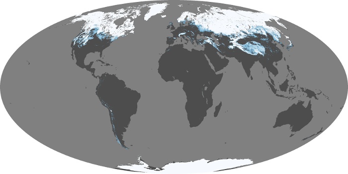 Global Map Snow Cover Image 205