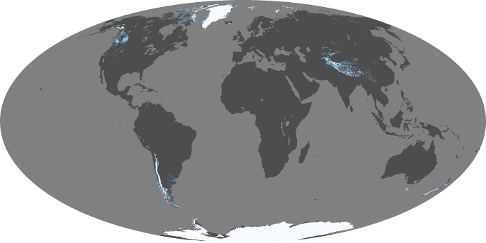 Global Map Snow Cover Image 133