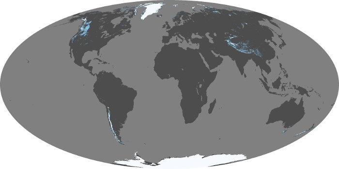 Global Map Snow Cover Image 134