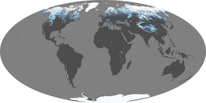 Global Map Snow Cover Image 136