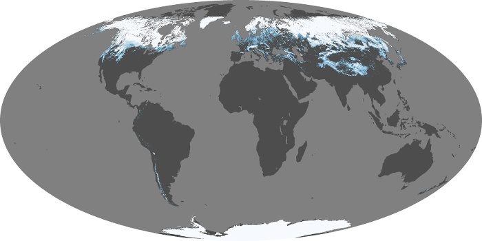 Global Map Snow Cover Image 137