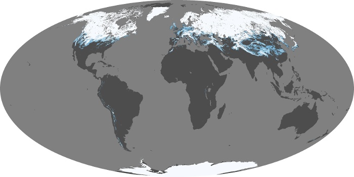 Global Map Snow Cover Image 140
