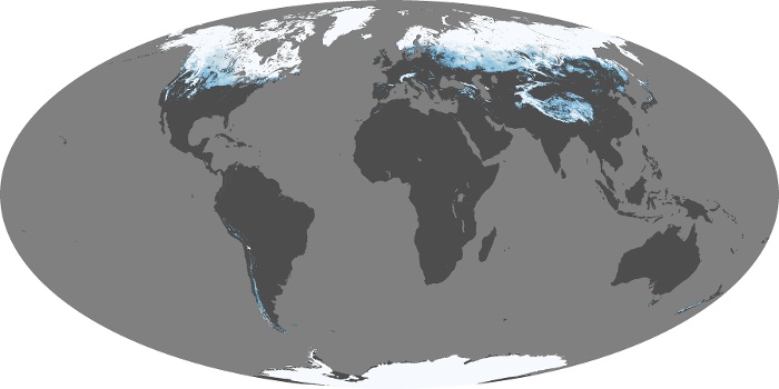 Global Map Snow Cover Image 142
