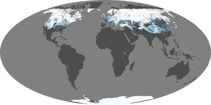 Global Map Snow Cover Image 227