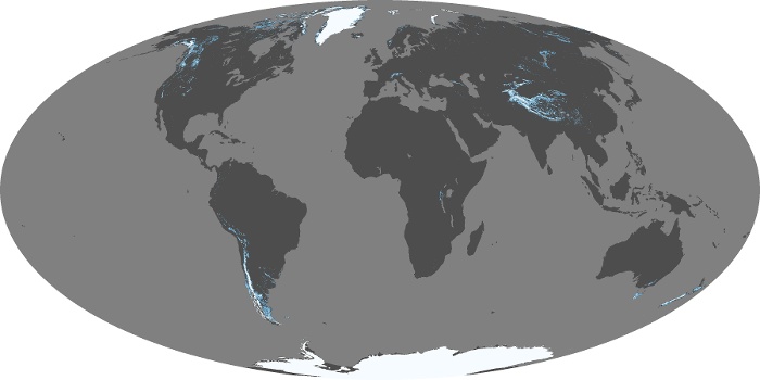 Global Map Snow Cover Image 157