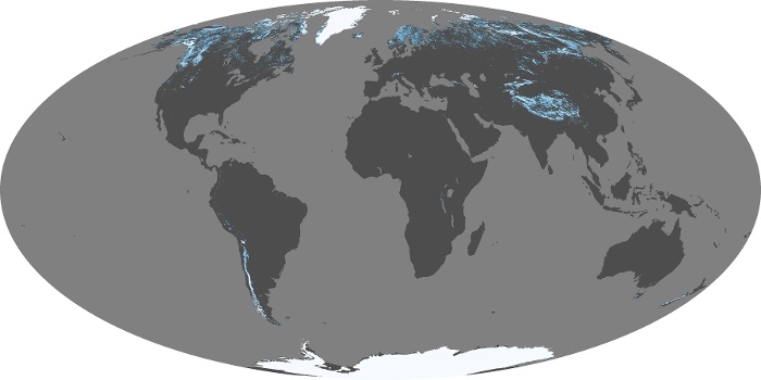 Global Map Snow Cover Image 235