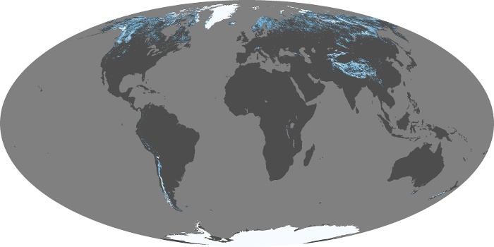 Global Map Snow Cover Image 235