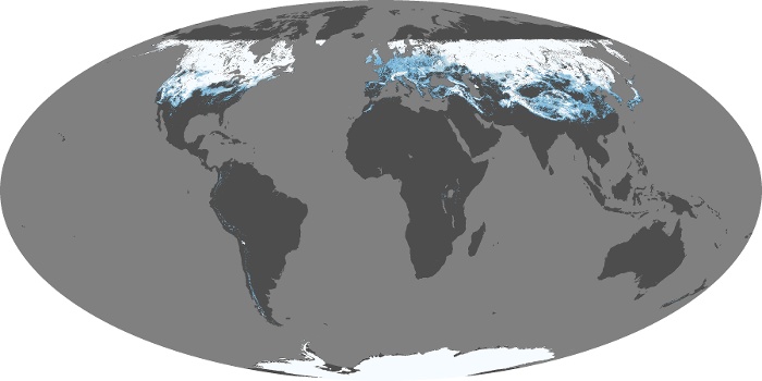 Global Map Snow Cover Image 210