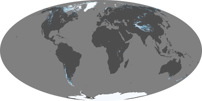 Global Map Snow Cover Image 244