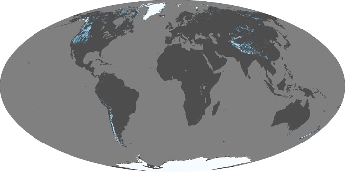 Global Map Snow Cover Image 258