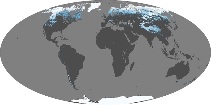 Global Map Snow Cover Image 232