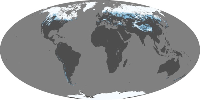 Global Map Snow Cover Image 238