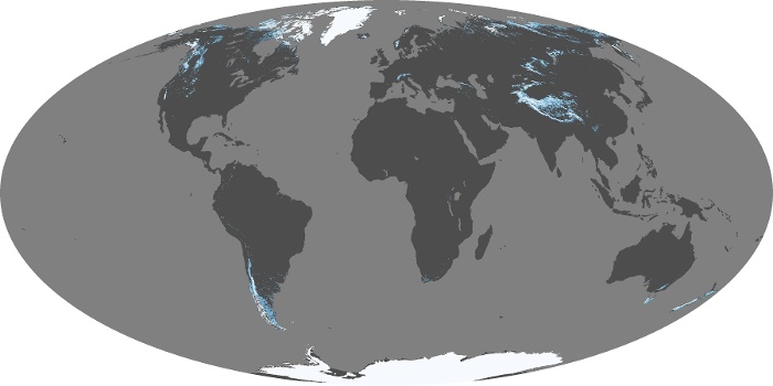 Global Map Snow Cover Image 252