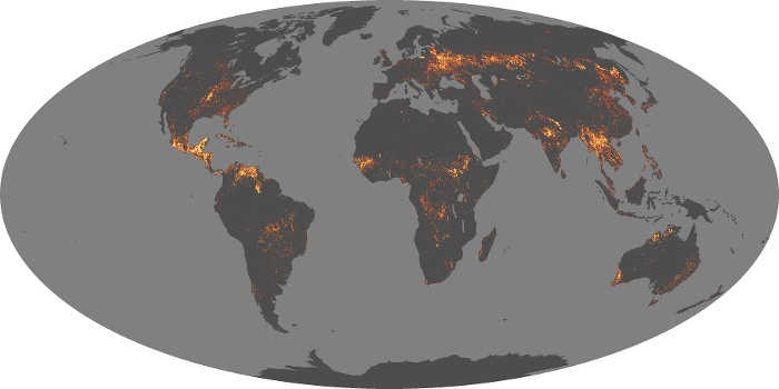 Global Map Fire Image 154