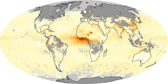 Global Map Aerosol Optical Depth Image 10