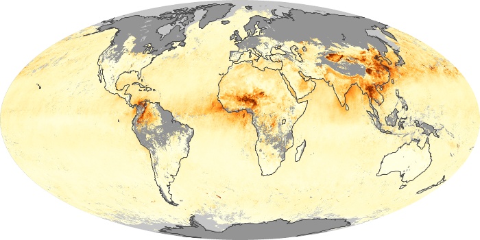 Global Map Aerosol Optical Depth Image 13