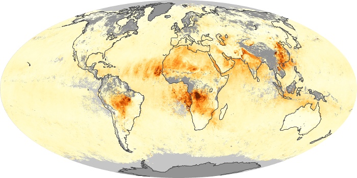 Global Map Aerosol Optical Depth Image 19