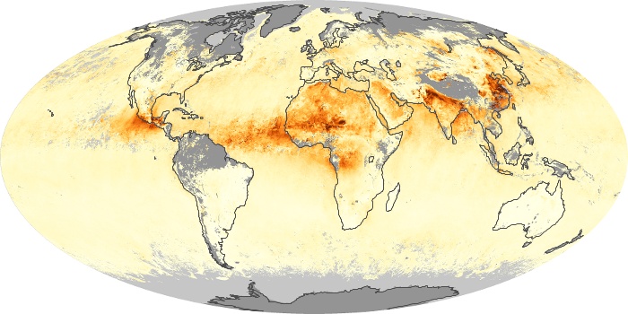 Global Map Aerosol Optical Depth Image 27