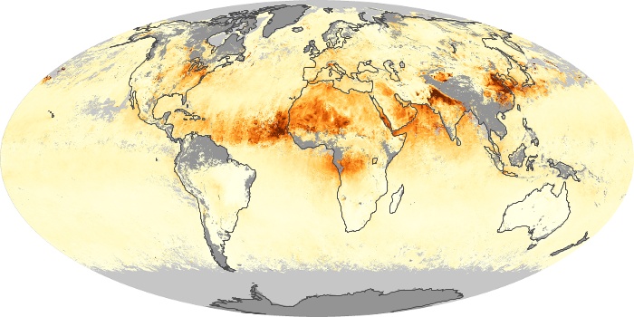 Global Map Aerosol Optical Depth Image 1