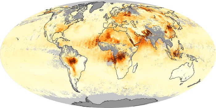 Global Map Aerosol Optical Depth Image 30