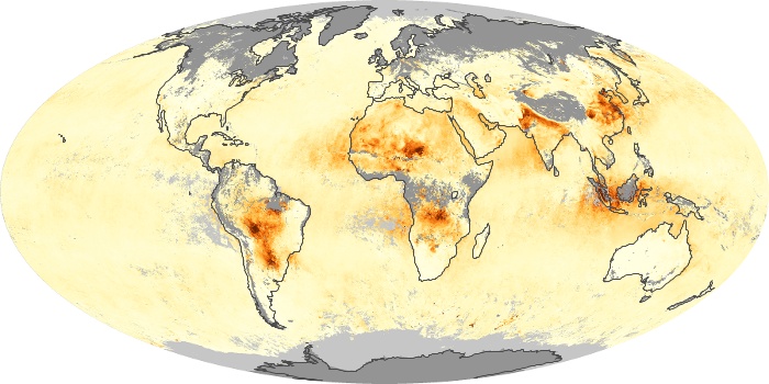 Global Map Aerosol Optical Depth Image 4