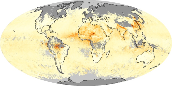 Global Map Aerosol Optical Depth Image 5