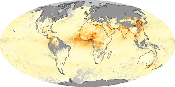 Global Map Aerosol Optical Depth Image 8