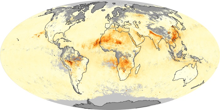 Global Map Aerosol Optical Depth Image 17