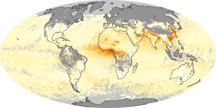 Global Map Aerosol Optical Depth Image 19