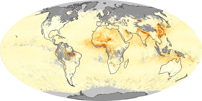 Global Map Aerosol Optical Depth Image 29