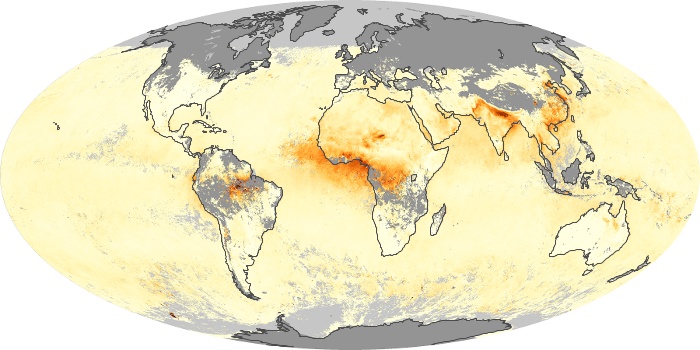 Global Map Aerosol Optical Depth Image 30