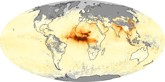 Global Map Aerosol Optical Depth Image 1