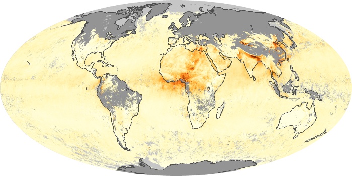 Global Map Aerosol Optical Depth Image 44