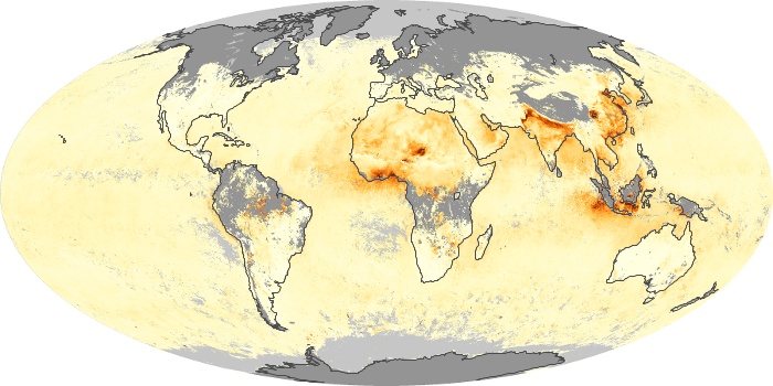 Global Map Aerosol Optical Depth Image 54