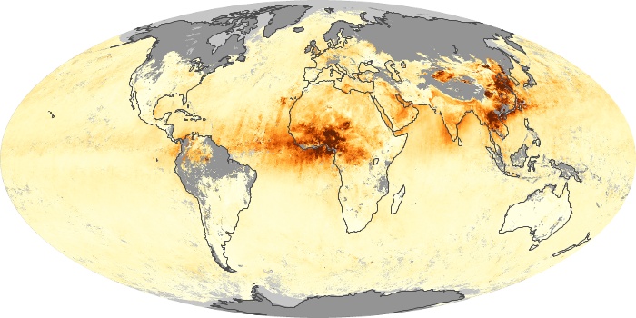 Global Map Aerosol Optical Depth Image 58