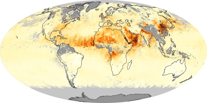 Global Map Aerosol Optical Depth Image 88