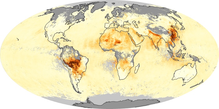 Global Map Aerosol Optical Depth Image 64