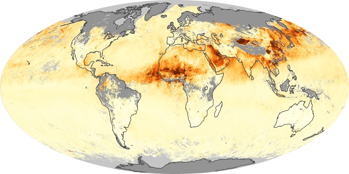 Global Map Aerosol Optical Depth Image 98