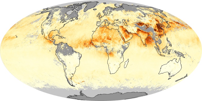 Global Map Aerosol Optical Depth Image 72