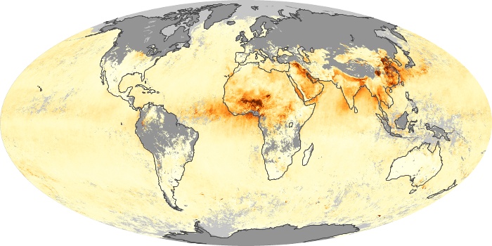 Global Map Aerosol Optical Depth Image 50