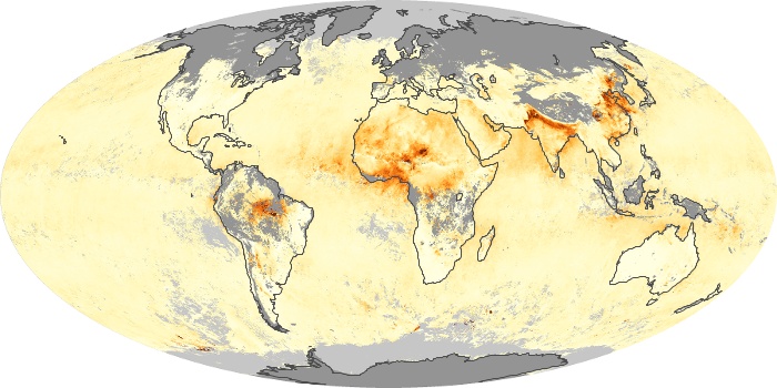 Global Map Aerosol Optical Depth Image 117